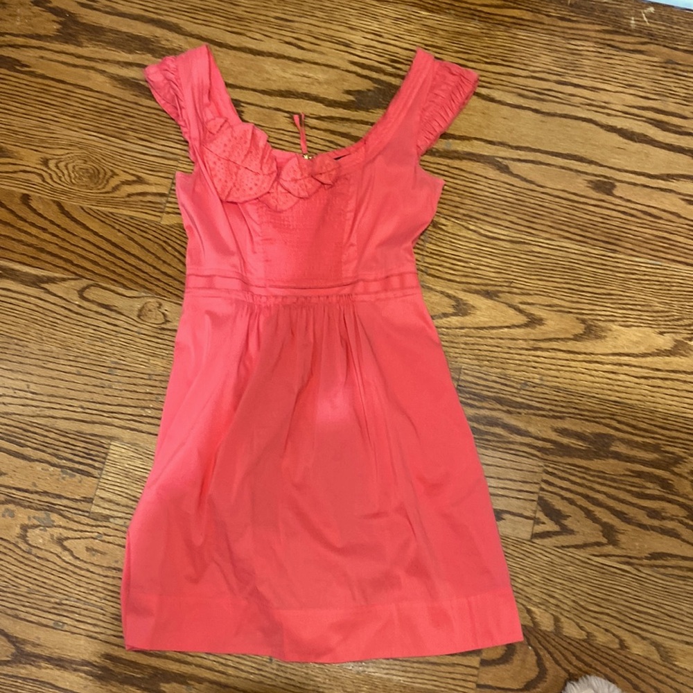 Coral poplin dress from BCBG MaxAzria